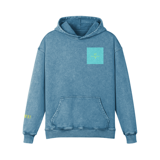 I Will Walk with you Washed Oversized Faded Hoodie