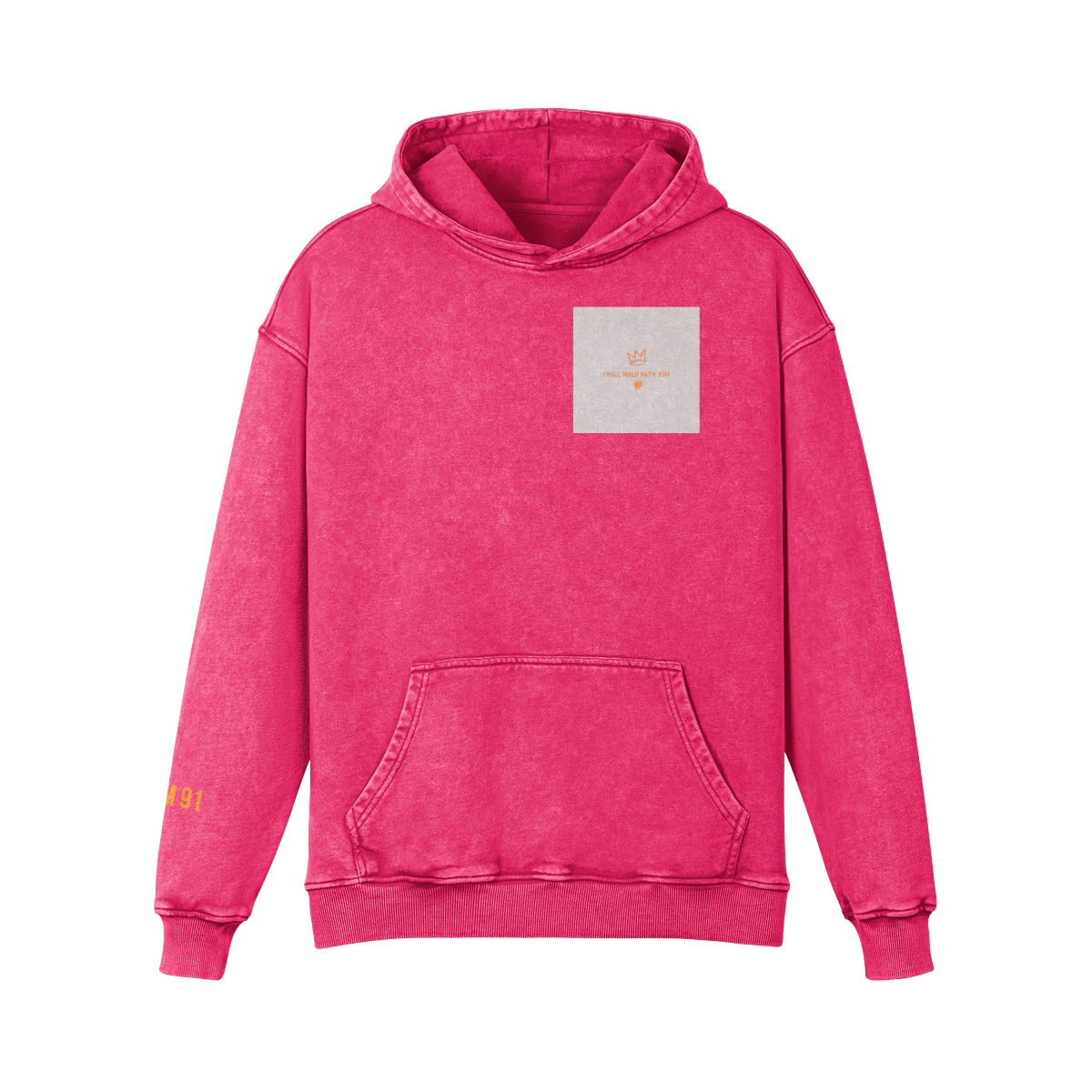 Will Walk With You Faded Pink